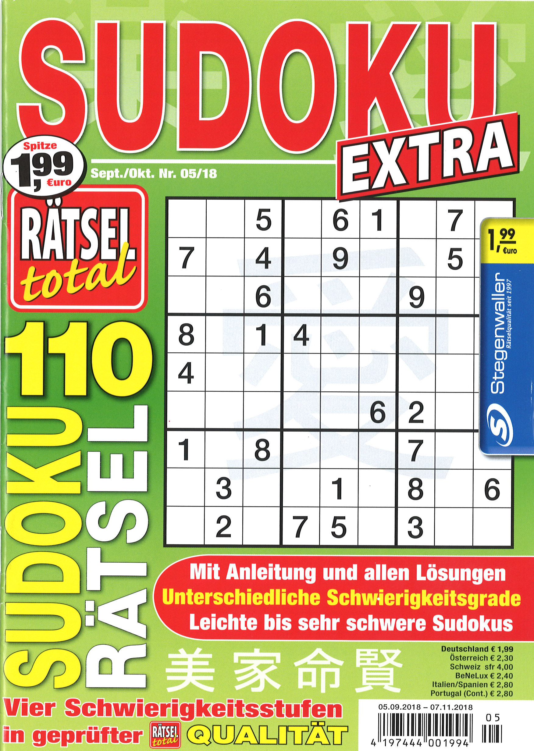 Raetsel Total Extra Sudoku